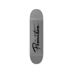Deathwish PRIMITIVE DECK NUEVO SCRIPT CORE GREY 8.38